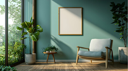 Relaxing Home Decor: Plants, Chair, Sunlight