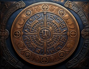 Mysterious Bronze Disc with Ancient Alien Script about the Lost Continent of Atlantis