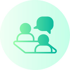 interview gradient icon