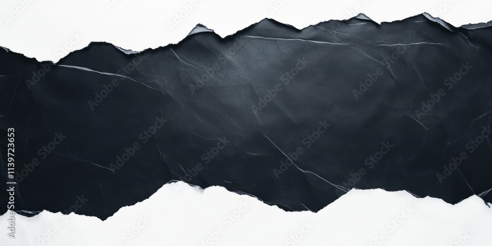 Poster Stylish banner featuring contrast empty space with metallic shavings creating a dramatic effect on the edges