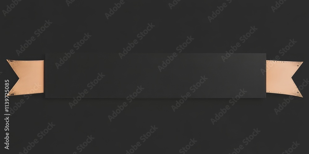 Poster stylish banner with leather straps and contrast empty space for versatile design purposes