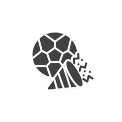 Obraz premium Soccer Goal Celebration vector icon