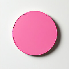 Obraz premium Vibrant pink circular panel with a smooth texture, ideal for graphic design projects.