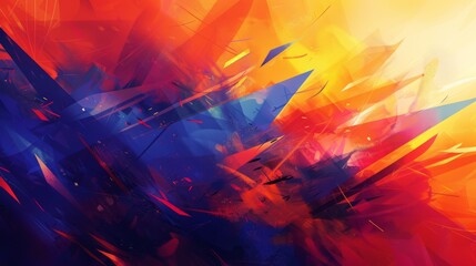 Abstract fiery and icy digital art.