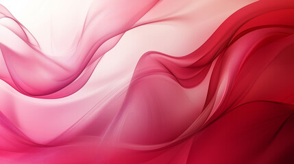 Obraz premium Elegant abstract waves in shades of red and pink blend seamlessly to create a romantic and modern background. Perfect for Valentine's Day, weddings, or any love-themed designs.