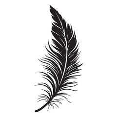 Obraz premium Feather icons vector. Bird feather silhouette illustration isolated on white background