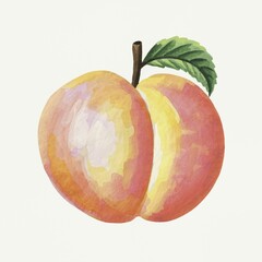 Illustration of a peach
