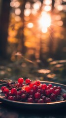 Red Currants in the Golden Hour