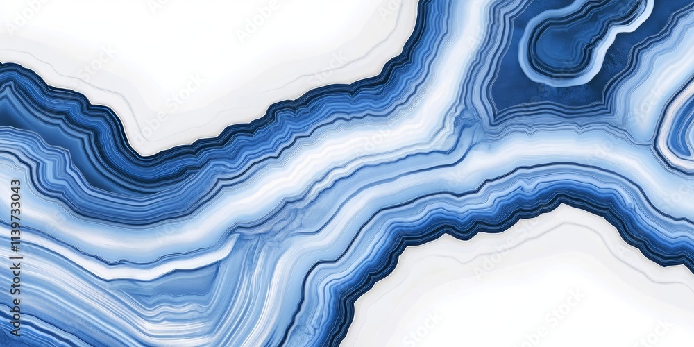 Aufkleber elegant banner design featuring agate slices with a clean, contrasting empty space