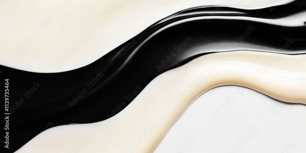 Poster Elegant banner design featuring contrasting wax drops with clean shadows and ample empty space for compelling content