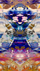 Abstract art background . Hand painting artwork on canvas .