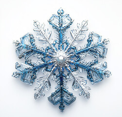 겨울 눈꽃 장식 눈 스노우 파란색 결정 크리스마스 트리장식
