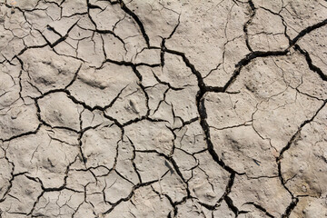 Wall texture soil dry crack pattern of drought lack of water of nature brown old broken background