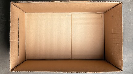 Empty cardstock shipping box 