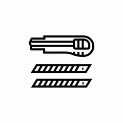 cutter tool icon sign vector