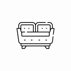 sofa seat icon sign vector