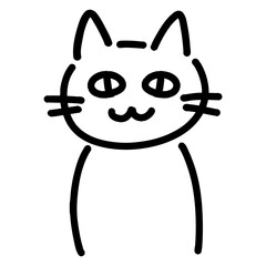 手書きの猫のイラスト