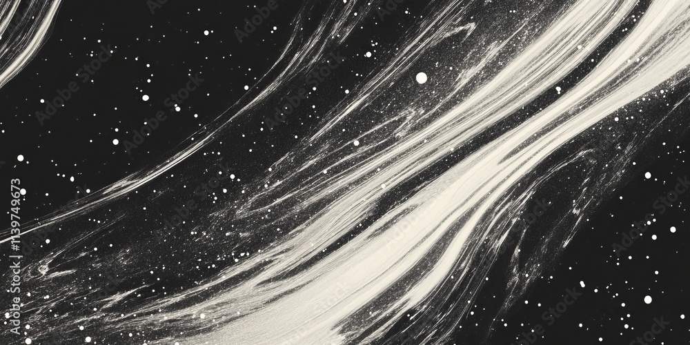 Poster Cosmic ray visualizations showcasing intricate textures and patterns across a dark celestial background