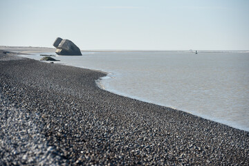 La pointe du Hourdel en Baie de Somme, la plage © Jean-Marc RICHARD