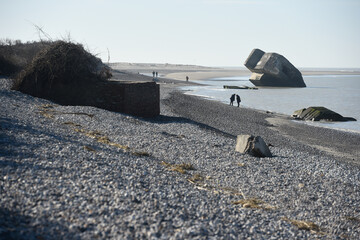 La pointe du Hourdel en Baie de Somme, la plage © Jean-Marc RICHARD