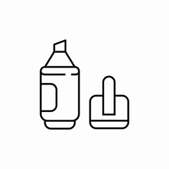 Obraz premium highlighter marker icon sign vector