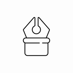 ink pem icon sign vector