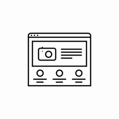 photo insert website icon sign vector