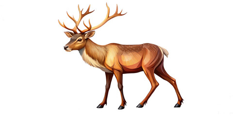 Premium reindeer vector illustration, perfect for graphic design