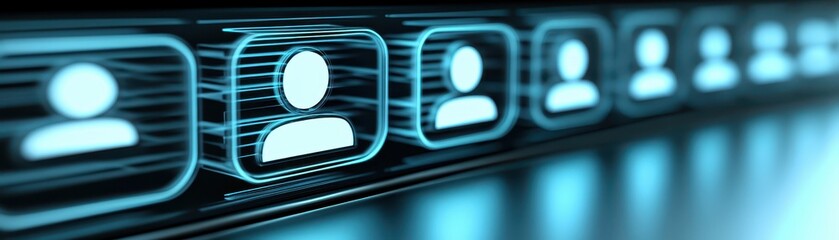 Striking blue and black background with contrasting white button, modern minimalist design