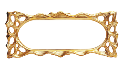Ornate Golden Frame with Unique Design