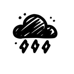 Enchanting Elements A Journey Through Unique and Captivating Icons of Clouds and Weather Depicting the Playful Beauty of Nature