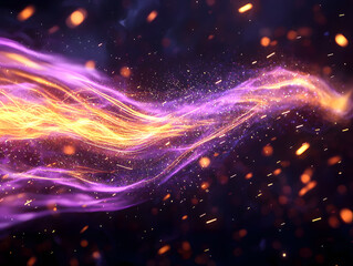 Dynamic energy flow abstract art digital creation vivid colors close-up motion concept for visual impact