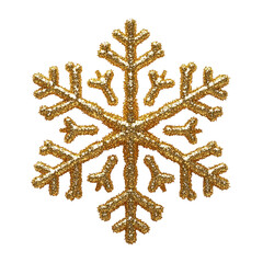 Sparkling Gold Snowflake Design for Winter Art