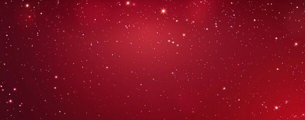 Sparkling Red Night Sky