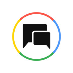 Naklejka premium Chat Bubbles Icon 