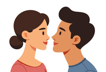 Two people in close proximity - man and woman.