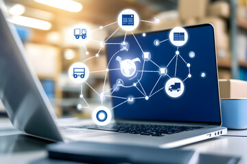 Enhancing supply chain efficiency data analysis in logistics management warehouse digital indoor strategic insight