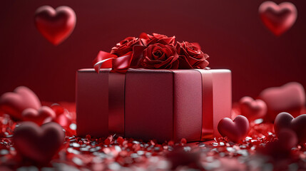 Valentines Day background, Love, Hearts