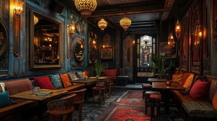 Mystical Moroccan Lounge: An Enchanting Interior Design