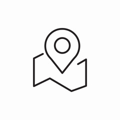 map location pin icon sign vector