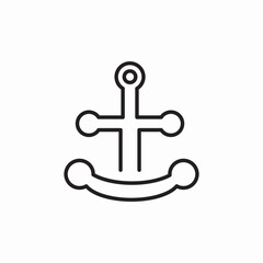 ship anchor icon sign vector