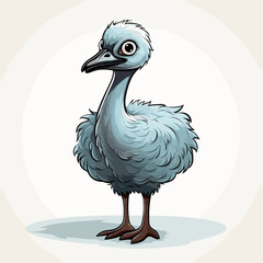 Ostrich vector illustration