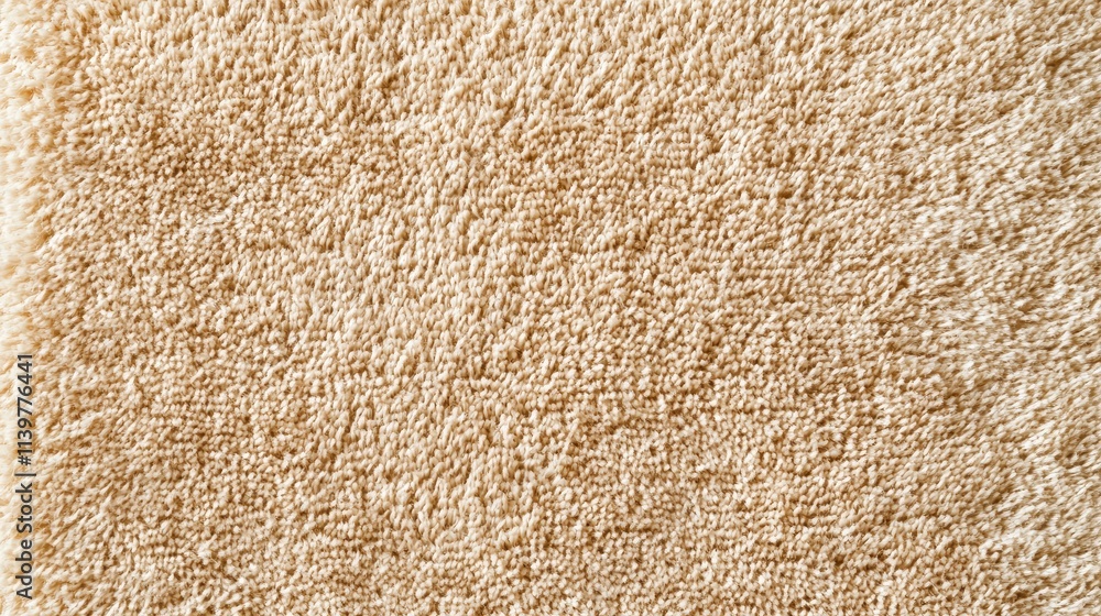Poster textured beige fabric background with soft plush fibers for design projects