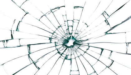 Shattered Glass Texture Broken Window Pane Crack Damage Abstract Background