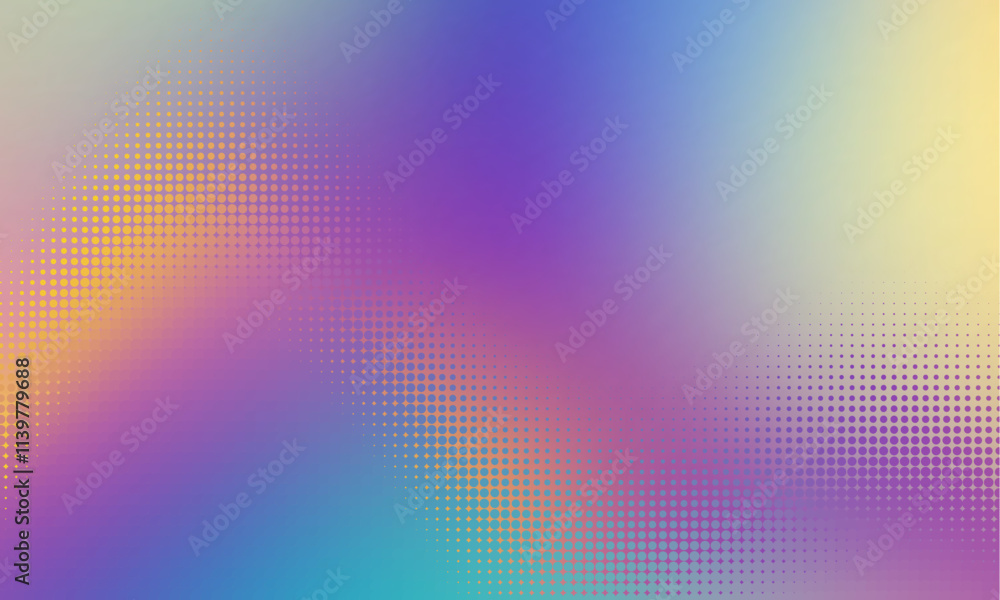 Poster vibrant abstract gradient pattern displayed in various colorful and deep hues and shades