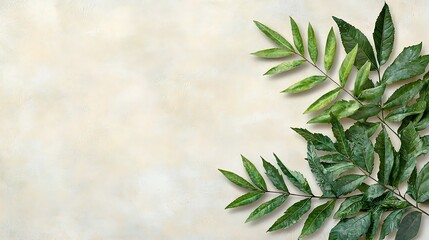 Obraz premium Exploring natural beauty green leaf arrangement tranquil setting botanical photography