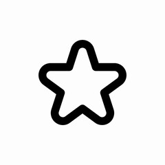 star mark favourite icon sign vector