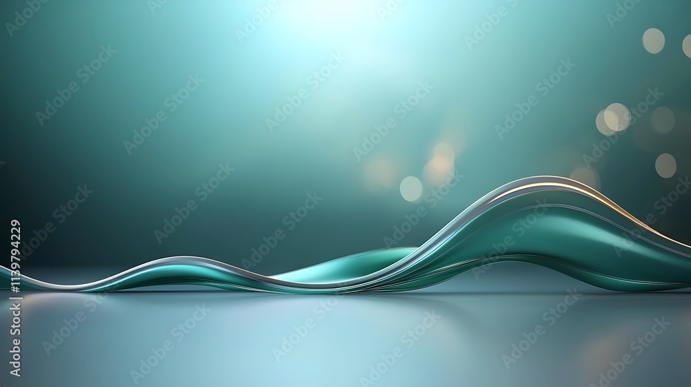 Poster digital artwork of fluid motion an abstract artistic journey in a serene atmosphere