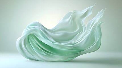 Naklejka premium Digital artistry fluid motion in a minimalist studio environment with abstract aesthetic