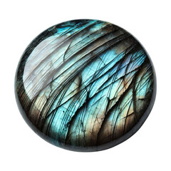 Labradorite stone isolated on transparent background